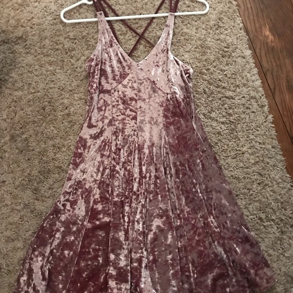 Pink Velvet dress - Picture 1 of 2